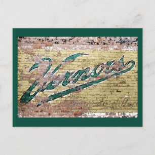 Ann Arbor Michigan Vernors Brick Wall Vintage Vykort