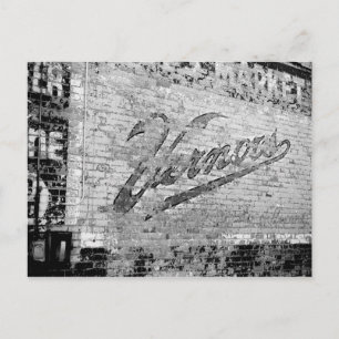 Ann Arbor Michigan Vernors Vintage av tegelmuren Vykort