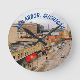 Ann Arbor, Michigan Wall Clock Rund Klocka
