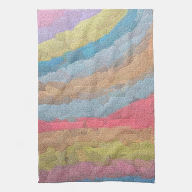 Ann Arbor Pastel Chalk Art Kökshandduk (Vertikal)