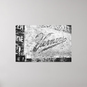 Ann Arbour Michigan Vernors gamla brickmur Canvastryck