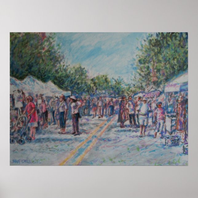 Ann Arbours afrikansk-amerikanska festival-pastel Poster (Framsidan)
