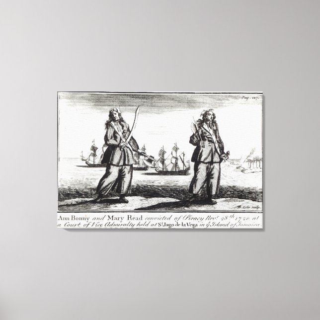 Ann Bonny och Mary Canvastryck (Framsida)