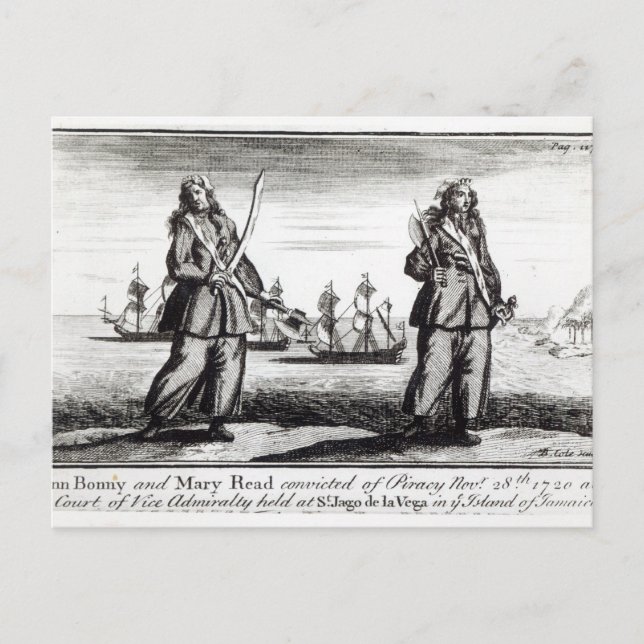 Ann Bonny och Mary Vykort (Framsida)
