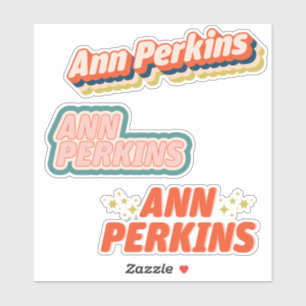 Ann Perkins Fläkt TV Pop Culture Sticker Variset S Klistermärken