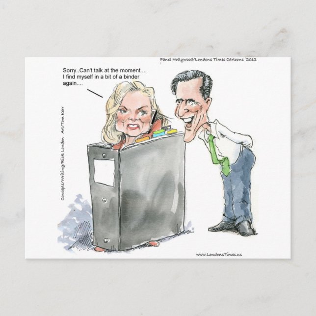 Ann Romney i en mapp Roliga presenter T-shirts & k Vykort (Framsida)