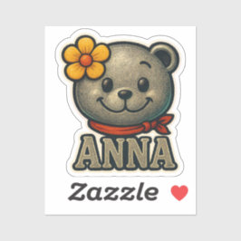 Anna Cute Bear 1 Klistermärken