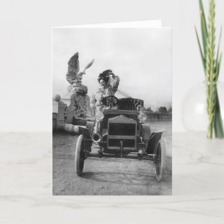 Anna Held W/ Hennes Maxwell-Runabout Circa 1905-19 Kort
