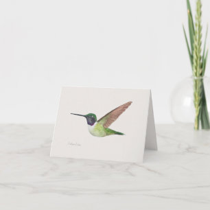 Anna Hummingbird Greeting Card Kort