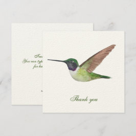 Anna Hummingbird - tackkort Tack Kort