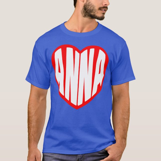 Anna i mitt hjärta pojke t shirt (Framsida)
