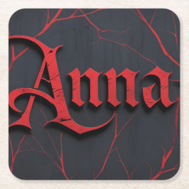 Anna In Gothic Underlägg Papper Kvadrat