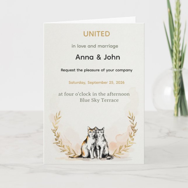Anna & John – FÖRENAD i kärlek och äktenskap  Kort (Framsida)