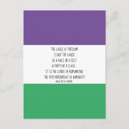 Anna Julia Cooper Quote Postcard Vykort