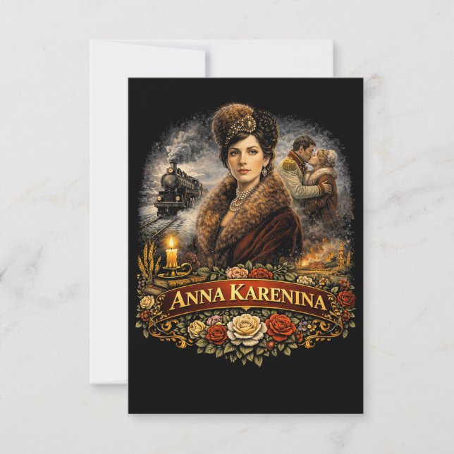 Anna Karenina Tack Kort (Framsida)