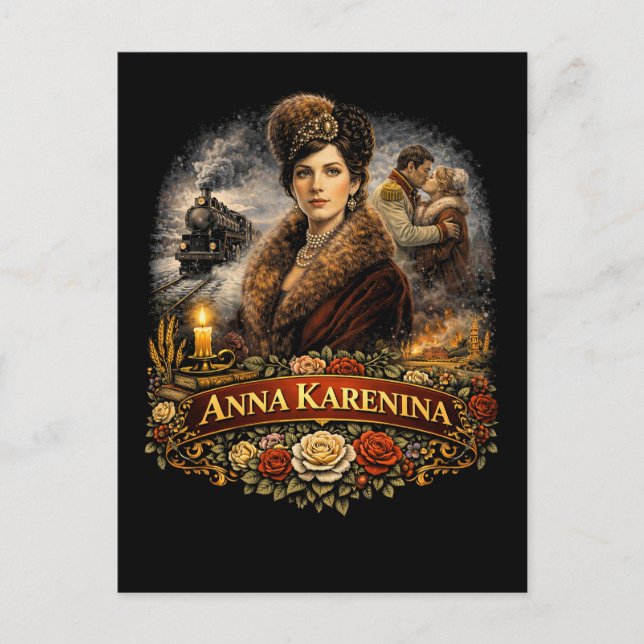 Anna Karenina Vykort (Framsida)