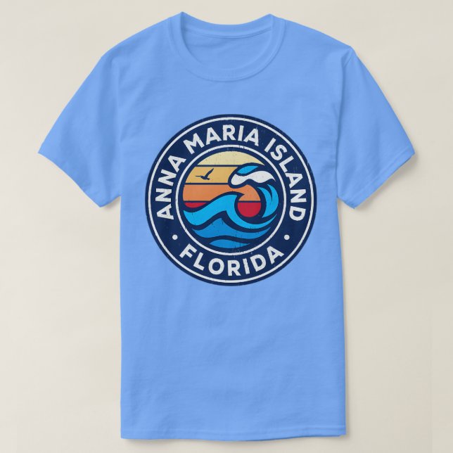 Anna Maria Florida Fl Nautical Vågar TShirt T Shirt (Design framsida)
