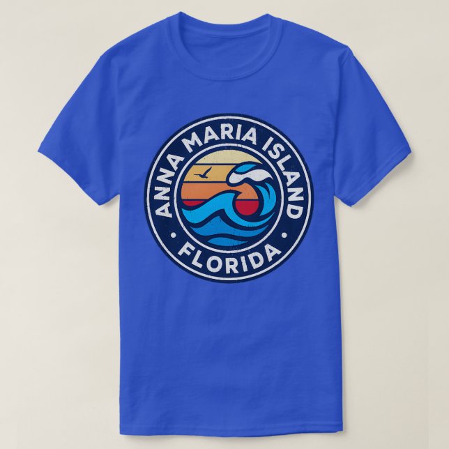 Anna Maria Florida Fl Nautical Vågar TShirt T Shirt (Design framsida)