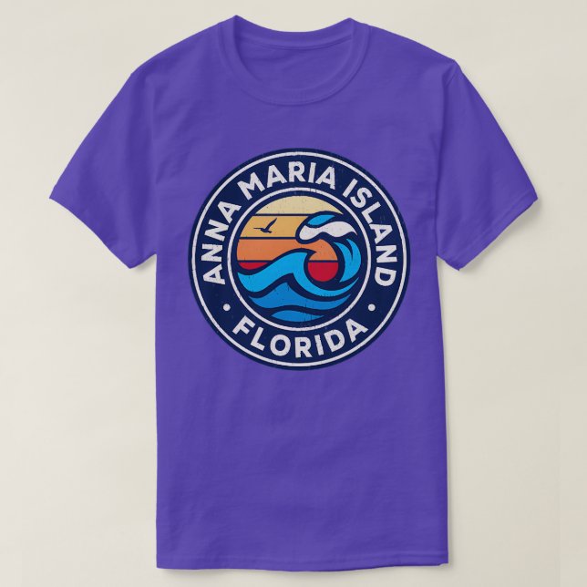 Anna Maria Florida Fl Nautical Vågar TShirt T Shirt (Design framsida)