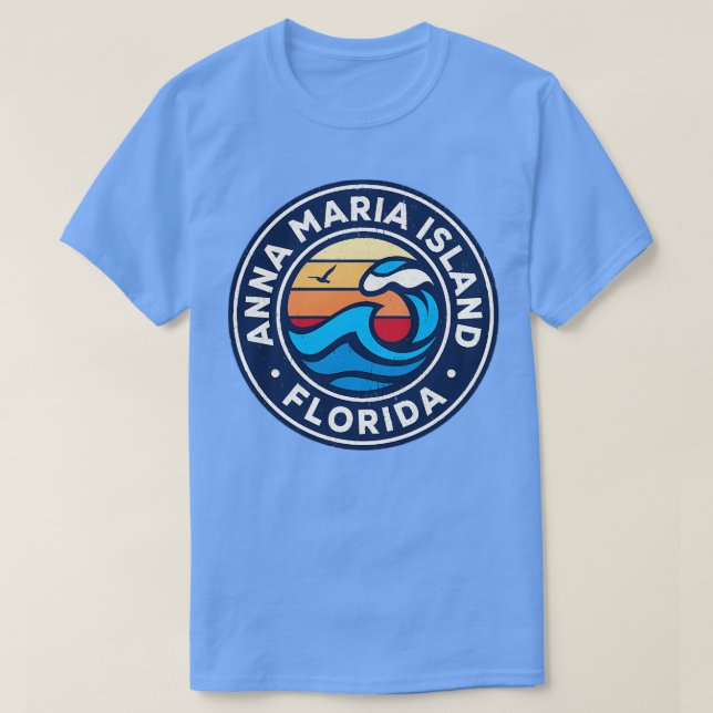 Anna Maria Florida Fl Nautical Vågar TShirt T Shirt (Design framsida)