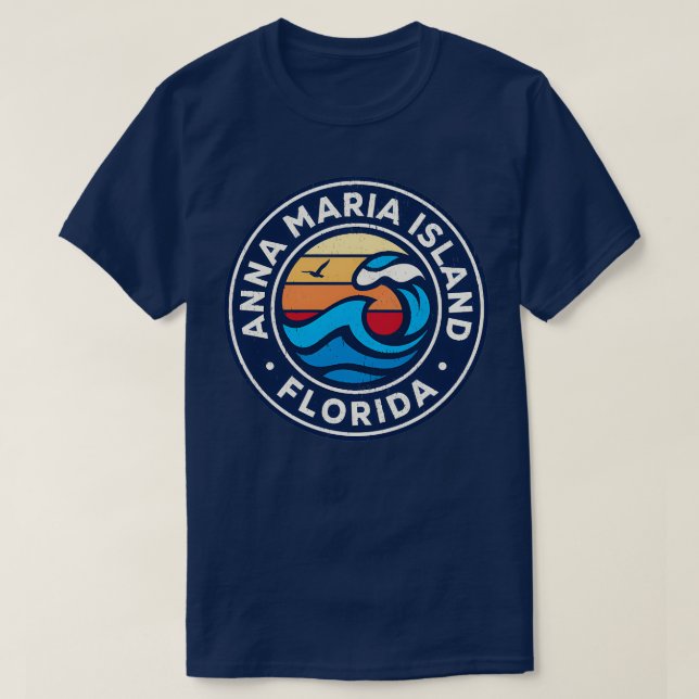 Anna Maria Florida Fl Nautical Vågar TShirt T Shirt (Design framsida)