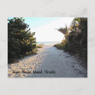 Anna Maria Florida - stranden - sol Vykort