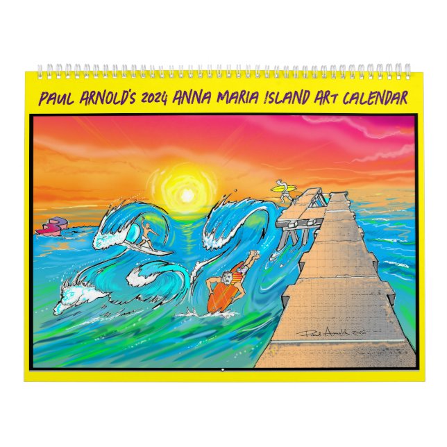 Anna Maria Island Art Calendar 2024 Kalender (Omslag)