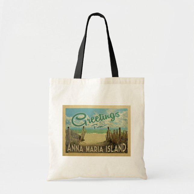 Anna Maria Island Beach Vintage resor Tygkasse (Framsidan)