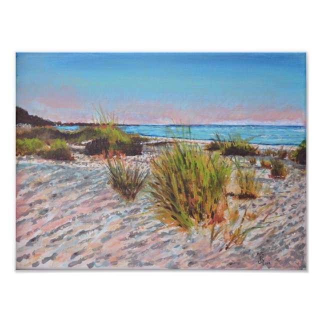 Anna Maria Island, Florida Beach Painting Fototryck (Framsidan)