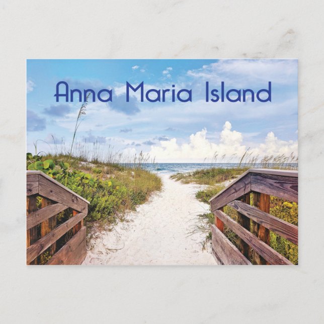 Anna Maria Island Florida Bradenton Beach-foto Vykort (Framsida)