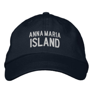 Anna Maria Island Florida Embroided Baseball Hat Broderad Keps