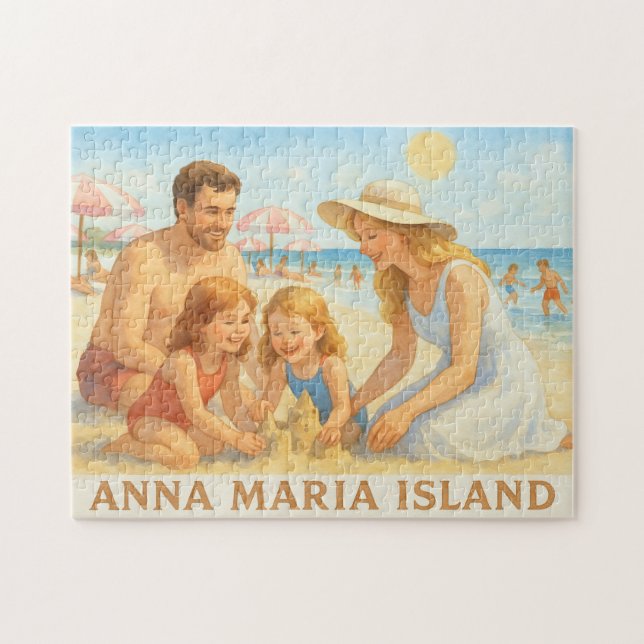 Anna Maria Island Florida Family Vacation Puzzle Pussel (Horisontell)