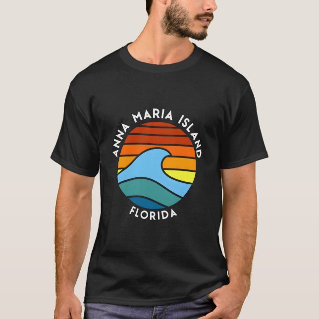 Anna Maria Island Florida Våg T Shirt (Framsida)