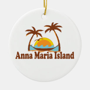 Anna Maria Island. Julgransprydnad Keramik