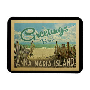 Anna Maria Island Magnet Beach Vintage resor