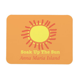 Anna Maria Island Soak upp Sol Flexible Magnet