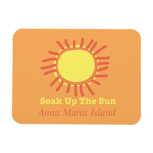 Anna Maria Island Soak upp Sol Flexible Magnet (Horisontell)