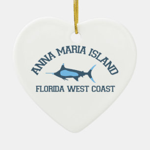 Anna Maria ö - fiskedesign Julgransprydnad Keramik