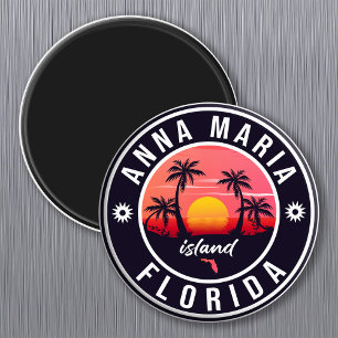 Anna Maria ö Florida Beach Retro Souvenir Magnet