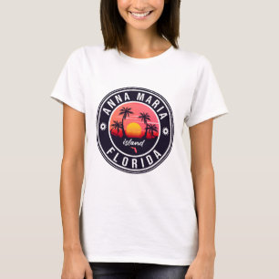 Anna Maria ö Florida Beach Retro Souvenir T Shirt