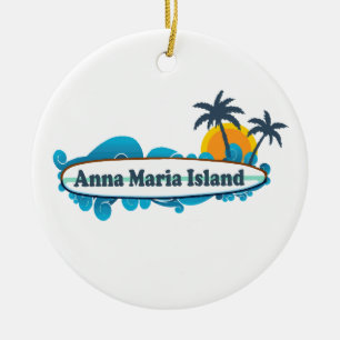 Anna Maria ö - surfadesign Julgransprydnad Keramik