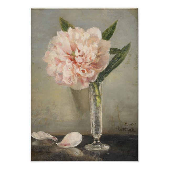 Anna Munthe-Norstedt Fortfarande med Peony Fototryck (Framsidan)