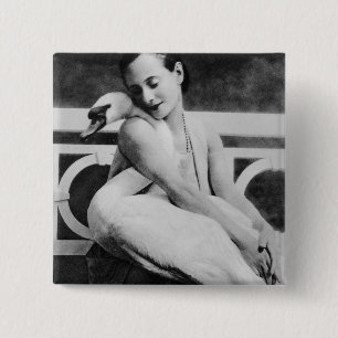 Anna Pavlova med henne älsklings- svanjack, c.190 Knapp