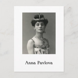 Anna Pavlova Postcard Helg Vykort