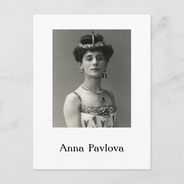 Anna Pavlova Postcard Helg Vykort (Framsida)