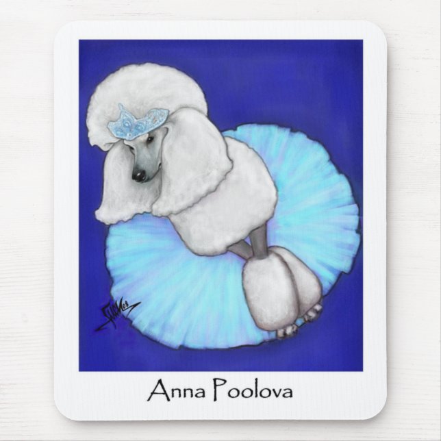 Anna Poolova pudel Mousepad Musmatta (Framsidan)