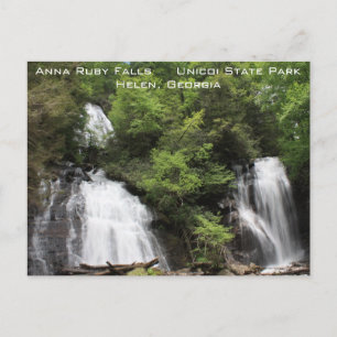 Anna Ruby Falls Postcard Vykort