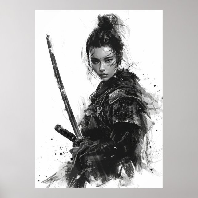 Anna Sawai Female Samurai Porträtt Poster (Framsidan)