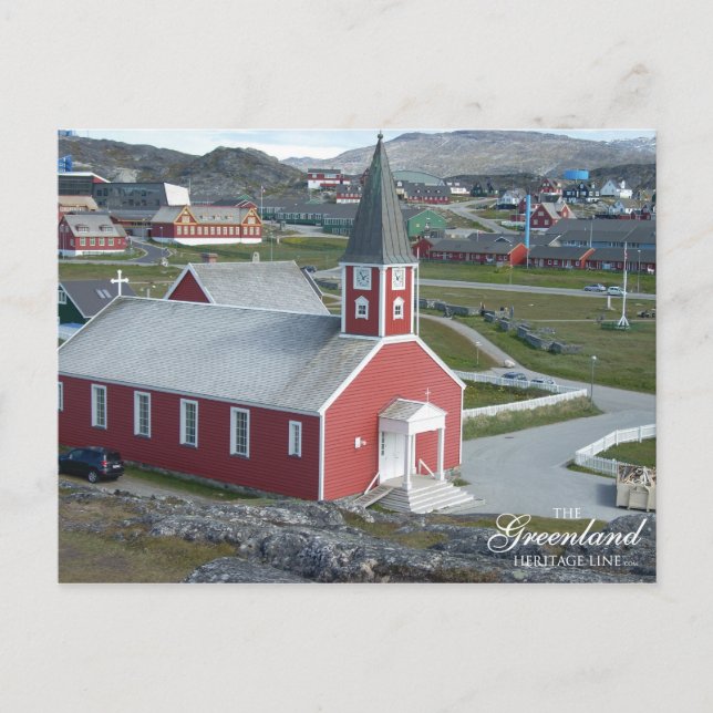 Annaasisutta Oqaluffia (vår frälsare kyrka) Vykort (Framsida)