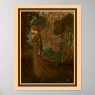 "Annabel Lee" av Edmund Dulac ca. 1912 Poster